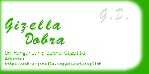 gizella dobra business card